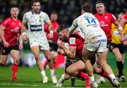 11 December 2021; Stuart McCloskey of Ulster on his way to scoring his side's first try during the Heineken Champions Cup Pool A match between ASM Clermont Auvergne and Ulster at Stade Marcel-Michelin in Clermont-Ferrand, France. Photo by Julien Poupart/Sportsfile
