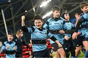 11 December 2021; Action from the Bank of Ireland Half-Time Minis match between Tullamore RFC and MU Barnhall RFC at the Heineken Champions Cup Pool A match between Leinster and Bath at Aviva Stadium in Dublin. Photo by Ramsey Cardy/Sportsfile