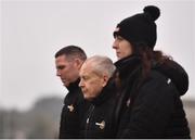 11 December 2021; TG4 Underdogs selectors, from left, Kevin Cassidy, Mickey Ned O’Sullivan and Michelle Ryan before the TG4 Underdogs match between Meath and TG4 Underdogs at Donaghmore Ashbourne GAA club in Ashbourne, Meath. Photo by David Fitzgerald/Sportsfile