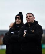 11 December 2021; TG4 Underdogs selectors Kevin Cassidy and Michelle Ryan after the match between Meath and TG4 Underdogs at Donaghmore Ashbourne GAA club in Ashbourne, Meath. Photo by David Fitzgerald/Sportsfile