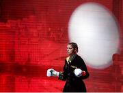11 December 2021; Katie Taylor makes her way to the ring for her Undisputed Lightweight Championship bout against Firuza Sharipova at M&S Bank Arena in Liverpool, England. Photo by Stephen McCarthy/Sportsfile