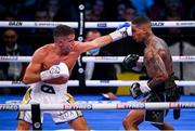 11 December 2021; Chris Algieri, left, and Conor Benn during their WBA Continental Welterweight Title bout at M&S Bank Arena in Liverpool, England. Photo by Stephen McCarthy/Sportsfile