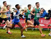 12 December 2021; Scott Fagan, right, and Sean Kay of Ireland competing in the U20 Men's 6000m during the SPAR European Cross Country Championships Fingal-Dublin 2021 at the Sport Ireland Campus in Dublin. Photo by Sam Barnes/Sportsfile