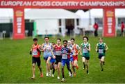 12 December 2021; Abdullahi Dahir Rabi of Norway competing during the U20 Men's 6000m during the SPAR European Cross Country Championships Fingal-Dublin 2021 at the Sport Ireland Campus in Dublin. Photo by Ramsey Cardy/Sportsfile