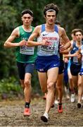 12 December 2021; Darragh McElhinney of Ireland, left, and Charles Hicks of Great Britain competing in the U23 Men's 8000m during the SPAR European Cross Country Championships Fingal-Dublin 2021 at the Sport Ireland Campus in Dublin. Photo by Seb Daly/Sportsfile