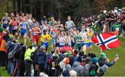 12 December 2021; A general view during the U23 Men's 8000m during the SPAR European Cross Country Championships Fingal-Dublin 2021 at the Sport Ireland Campus in Dublin. Photo by Ramsey Cardy/Sportsfile