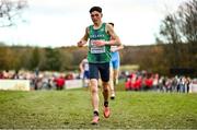 12 December 2021; Darragh McElhinney of Ireland on his way to finishing second in the U23 Men's 8000m during the SPAR European Cross Country Championships Fingal-Dublin 2021 at the Sport Ireland Campus in Dublin. Photo by Sam Barnes/Sportsfile