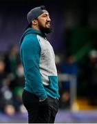 12 December 2021; Bundee Aki of Connacht looks on before the Heineken Champions Cup Pool B match between Connacht and Stade Francais Paris at Sportsground in Galway. Photo by Brendan Moran/Sportsfile