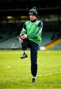 12 December 2021; Barry Hennessy of Kilmallock warms up before the AIB Munster GAA Hurling Senior Club Championship Semi-Final match between Kilmallock and Midleton at TUS Gaelic Grounds in Limerick. Photo by Diarmuid Greene/Sportsfile