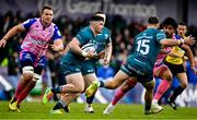 12 December 2021; Sam Arnold of Connacht makes a break during the Heineken Champions Cup Pool B match between Connacht and Stade Francais Paris at Sportsground in Galway. Photo by Brendan Moran/Sportsfile