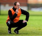 12 December 2021; Oulart the Ballagh manager Colin Sunderland during the 2020 AIB All-Ireland Senior Club Camogie Championship Semi-Final match between Slaughtneil and Oulart the Ballagh at Donaghmore Ashbourne GAA in Ashbourne, Meath. Photo by Matt Browne/Sportsfile