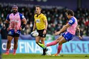 12 December 2021; Nicolas Sanchez of Stade Francais kicks a penalty during the Heineken Champions Cup Pool B match between Connacht and Stade Francais Paris at Sportsground in Galway. Photo by Brendan Moran/Sportsfile