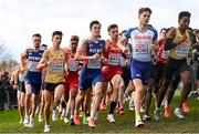12 December 2021; Jakob Ingebrigtsen of Norway, centre, competes in the Senior men's final during the SPAR European Cross Country Championships Fingal-Dublin 2021 at the Sport Ireland Campus in Dublin. Photo by Ramsey Cardy/Sportsfile