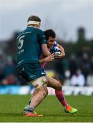 12 December 2021; Nicolas Sanchez of Stade Francais is tackled by Niall Murray of Connacht during the Heineken Champions Cup Pool B match between Connacht and Stade Francais Paris at the Sportsground in Galway. Photo by Harry Murphy/Sportsfile