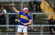 12 December 2021; Ronan Hughes of St Rynaghs celebrates after scoring his side's second goal during the AIB Leinster GAA Hurling Senior Club Championship Semi-Final match between St Rynaghs and Shamrocks Ballyhale at Bord na Mona O’Connor Park in Tullamore, Offaly. Photo by Eóin Noonan/Sportsfile