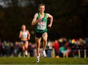 12 December 2021; Fionnuala McCormack of Ireland on her way to finishing ninth in the Senior Women's 8000m final during the SPAR European Cross Country Championships Fingal-Dublin 2021 at the Sport Ireland Campus in Dublin. Photo by Seb Daly/Sportsfile