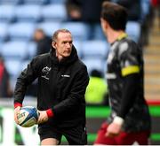 12 December 2021; Munster academy manager Ian Costello before the Heineken Champions Cup Pool B match between Wasps and Munster at Coventry Building Society Arena in Coventry, England. Photo by Stephen McCarthy/Sportsfile