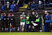 12 December 2021; Noel McGrath of Loughmore-Castleiney reacts after he was sent off by referee John Murphy during the AIB Munster GAA Hurling Senior Club Championship Semi-Final match between Ballygunner and Loughmore-Castleiney at Fraher Field in Dungarvan, Waterford. Photo by Piaras Ó Mídheach/Sportsfile