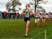 12 December 2021; Michelle Finn of Ireland competes in the Senior Women's 8000m final during the SPAR European Cross Country Championships Fingal-Dublin 2021 at the Sport Ireland Campus in Dublin. Photo by Sam Barnes/Sportsfile