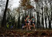 12 December 2021; Eilish Flanagan, left, and Roisin Flanagan of Ireland compete in the Senior Women's 8000m during the SPAR European Cross Country Championships Fingal-Dublin 2021 at the Sport Ireland Campus in Dublin. Photo by David Fitzgerald/Sportsfile
