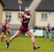 12 December 2021; Aoife Ni Chaiside of Slaughtneil during the 2020 AIB All-Ireland Senior Club Camogie Championship Semi-Final match between Slaughtneil and Oulart the Ballagh at Donaghmore Ashbourne GAA in Ashbourne, Meath. Photo by Matt Browne/Sportsfile