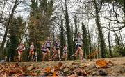 12 December 2021; Rebecca Rossiter of Ireland competes in the Under 20 Women's event during the SPAR European Cross Country Championships Fingal-Dublin 2021 at the Sport Ireland Campus in Dublin. Photo by Ramsey Cardy/Sportsfile