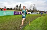12 December 2021; Nick Griggs of Ireland competes in the Under 20 Men's event during the SPAR European Cross Country Championships Fingal-Dublin 2021 at the Sport Ireland Campus in Dublin. Photo by Ramsey Cardy/Sportsfile