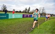 12 December 2021; Dean Casey of Ireland competes in the Under 20 Men's event during the SPAR European Cross Country Championships Fingal-Dublin 2021 at the Sport Ireland Campus in Dublin. Photo by Ramsey Cardy/Sportsfile