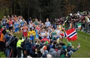12 December 2021; A general view of action during the SPAR European Cross Country Championships Fingal-Dublin 2021 at the Sport Ireland Campus in Dublin. Photo by Ramsey Cardy/Sportsfile