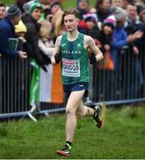 12 December 2021; Nick Griggs of Ireland competing in the U20 Men's 6000m during the SPAR European Cross Country Championships Fingal-Dublin 2021 at the Sport Ireland Campus in Dublin. Photo by Ramsey Cardy/Sportsfile