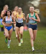 12 December 2021; Jodie McCann of Ireland competes in the Under 23 Women's event during the SPAR European Cross Country Championships Fingal-Dublin 2021 at the Sport Ireland Campus in Dublin. Photo by Ramsey Cardy/Sportsfile