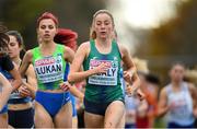 12 December 2021; Sarah Healy of Ireland competes in the Under 23 Women's event during the SPAR European Cross Country Championships Fingal-Dublin 2021 at the Sport Ireland Campus in Dublin. Photo by Ramsey Cardy/Sportsfile