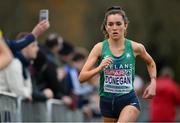 12 December 2021; Danielle Donegan of Ireland competing in the U23 Women's 6000m during the SPAR European Cross Country Championships Fingal-Dublin 2021 at the Sport Ireland Campus in Dublin. Photo by Ramsey Cardy/Sportsfile