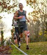 12 December 2021; Rinas Akhmadeyev of Authorised Neutral Athlete competes in the Senior Men's race during the SPAR European Cross Country Championships Fingal-Dublin 2021 at the Sport Ireland Campus in Dublin. Photo by Ramsey Cardy/Sportsfile