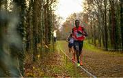 12 December 2021; Aras Kaya of Turkey competes in the Senior Men's race during the SPAR European Cross Country Championships Fingal-Dublin 2021 at the Sport Ireland Campus in Dublin. Photo by Ramsey Cardy/Sportsfile