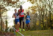 12 December 2021; Aras Kaya of Turkey competing in the Senior Men's 10,000m during the SPAR European Cross Country Championships Fingal-Dublin 2021 at the Sport Ireland Campus in Dublin. Photo by Ramsey Cardy/Sportsfile