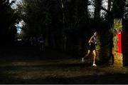 12 December 2021; Otmane Nait Hammou of Athlete Refugee Team competes in the Senior Men's event during the SPAR European Cross Country Championships Fingal-Dublin 2021 at the Sport Ireland Campus in Dublin. Photo by Ramsey Cardy/Sportsfile