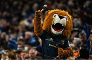 11 December 2021; Leo the Lion during the Heineken Champions Cup Pool A match between Leinster and Bath at Aviva Stadium in Dublin. Photo by Harry Murphy/Sportsfile
