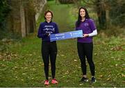 13 December 2021;  Irish running legend, Sonia O’Sullivan, left, and Jessie Barr, Team Ireland performance sports psychologist is pictured launching the Irish Life Health 'Runuary' 2022 programme to support runners, of all levels to run January and not let it run them. Jessie is part of the specialist team along with a physiotherapist, nutritionist and qualified running coaches who will support runners when they sign up, free of charge at irishlifehealth.ie/runuary. Starting on January 1st, the programme encourages beginners to the more experienced runners, to commit to a training plan, to help them reach a target distance of 5km, 5-miles or 10-miles to be completed on January 31st. Photo by David Fitzgerald/Sportsfile