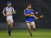11 December 2021; Brian Corby of Clough-Ballacolla passes under pressure from Caolan Conway of Kilmacud Crokes during the 2021 AIB Leinster Club Senior Hurling Championship Semi-Final match between Clough-Ballacolla and Kilmacud Crokes at MW Hire O'Moore Park in Portlaoise, Laois. Photo by Piaras Ó Mídheach/Sportsfile