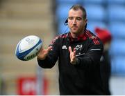 12 December 2021; Munster strength & conditioning Coach Adam Sheehan during the Heineken Champions Cup Pool B match between Wasps and Munster at Coventry Building Society Arena in Coventry, England. Photo by Stephen McCarthy/Sportsfile