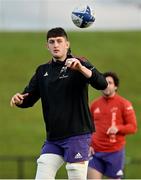 15 December 2021; Eoin O'Connor during Munster Rugby squad training at the University of Limerick in Limerick. Photo by Brendan Moran/Sportsfile