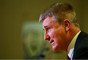 17 December 2021; Republic of Ireland manager Stephen Kenny during a UEFA Nations League draw media briefing at FAI Headquarters in Abbotstown, Dublin. Photo by Seb Daly/Sportsfile