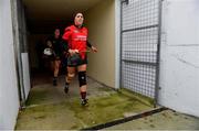 18 December 2021; Una Lacey of Oulart the Ballagh makes her way out to the pitch with team-mates before the 2020 AIB All-Ireland Senior Club Camogie Championship Final match between Sarsfields and Oulart the Ballagh at UMPC Nowlan Park, Kilkenny. Photo by Eóin Noonan/Sportsfile