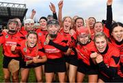 18 December 2021; Oulart the Ballagh players celebrate after the 2020 AIB All-Ireland Senior Club Camogie Championship Final match between Sarsfields and Oulart the Ballagh at UMPC Nowlan Park, Kilkenny. Photo by Eóin Noonan/Sportsfile