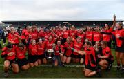 18 December 2021; Oulart the Ballagh celebrate with the cup after the 2020 AIB All-Ireland Senior Club Camogie Championship Final match between Sarsfields and Oulart the Ballagh at UMPC Nowlan Park, Kilkenny. Photo by Eóin Noonan/Sportsfile
