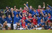 18 December 2021; Italy players and coaches celebrate after their victory in the U20's International match between Ireland and Italy at UCD Bowl in Dublin. Photo by Piaras Ó Mídheach/Sportsfile