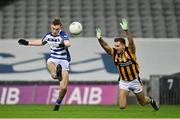 18 December 2021; Paddy McDermott of Naas in action against Brian Malone of Shelmaliers during the AIB Leinster GAA Football Senior Club Championship Semi-Final match between Shelmaliers and Naas at Croke Park in Dublin. Photo by Seb Daly/Sportsfile