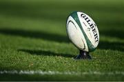 18 December 2021; A rugby ball before the U20's International match between Ireland and Italy at UCD Bowl in Dublin. Photo by Piaras Ó Mídheach/Sportsfile