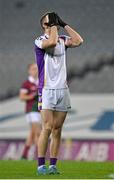 18 December 2021; Paul Mannion of Kilmacud Crokes reacts after kicking wide during the AIB Leinster GAA Football Senior Club Championship Semi-Final match between Portarlington and Kilmacud Crokes at Croke Park in Dublin. Photo by Seb Daly/Sportsfile
